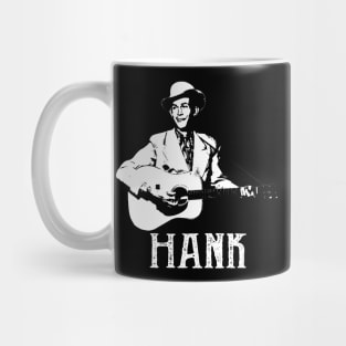 Hank Art Williams White Stencil Mug